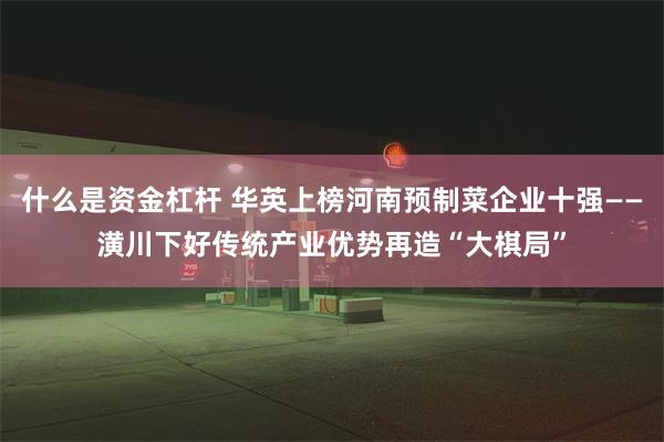 什么是资金杠杆 华英上榜河南预制菜企业十强——潢川下好传统产业优势再造“大棋局”