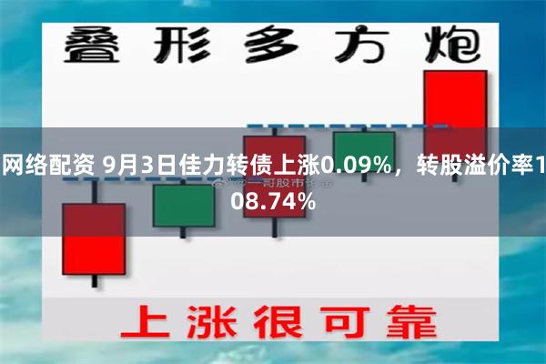 网络配资 9月3日佳力转债上涨0.09%，转股溢价率108.74%