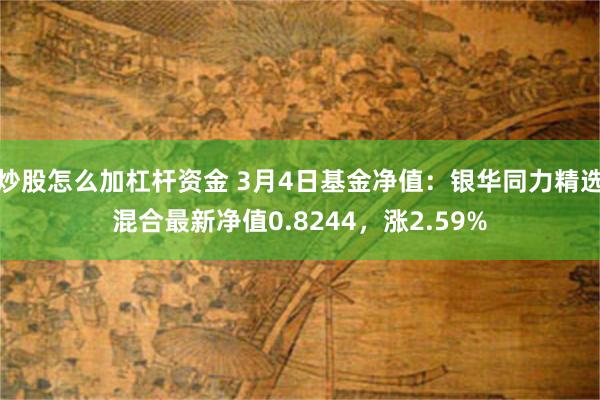 炒股怎么加杠杆资金 3月4日基金净值：银华同力精选混合最新净值0.8244，涨2.59%